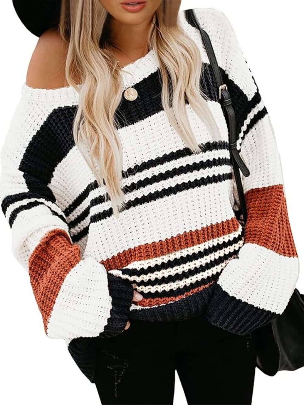 Women's Crew Neck Over-Sized Sweater - Large - New